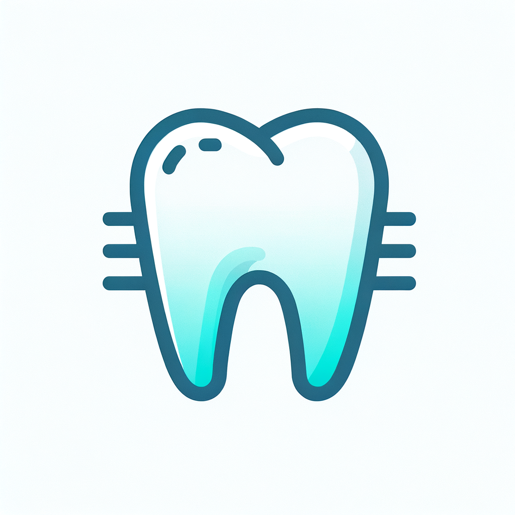 Create a sleek, modern SVG dental bridge icon for a website. Design two teeth with a bridge connecting them, symbolizing tooth replacement. Use minimalist lines and a gradient or solid color palette in soft blues, whites, or teals. Ensure the icon is crisp, scalable, and set on a white background for a professional, clean appearance